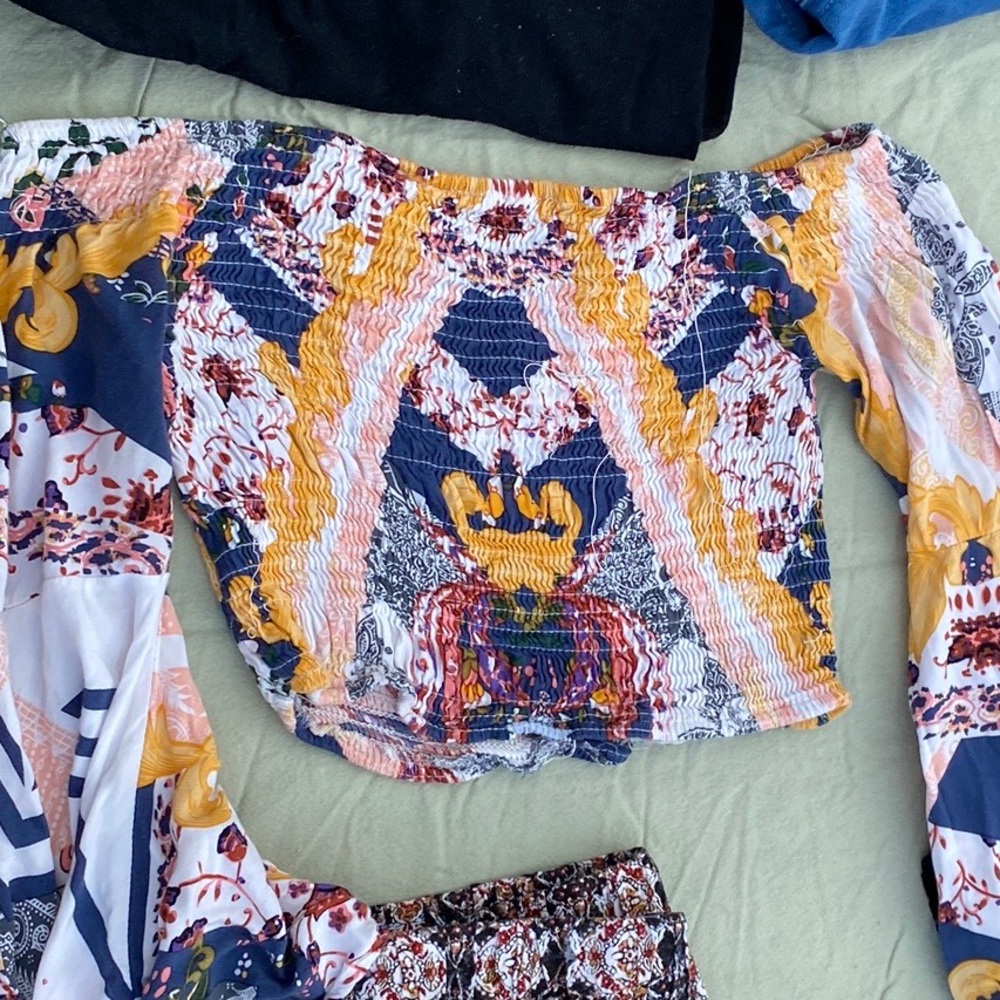 A cropped flared top